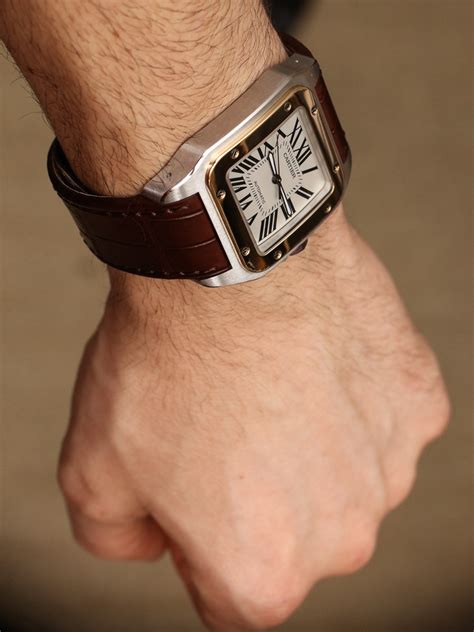 cartier santos 100 m|cartier santos 100 review.